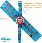 Waterproof 7 Colors Light with Alarm Collection Digital Watch - Image 2